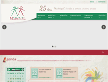 Tablet Screenshot of colegiomadrigal.cl