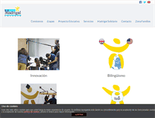 Tablet Screenshot of colegiomadrigal.com